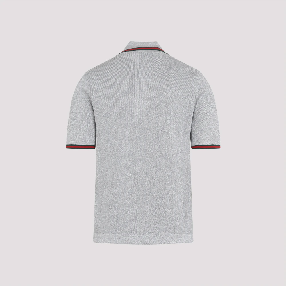 Gucci Metallic T-Shirt Gray Heren