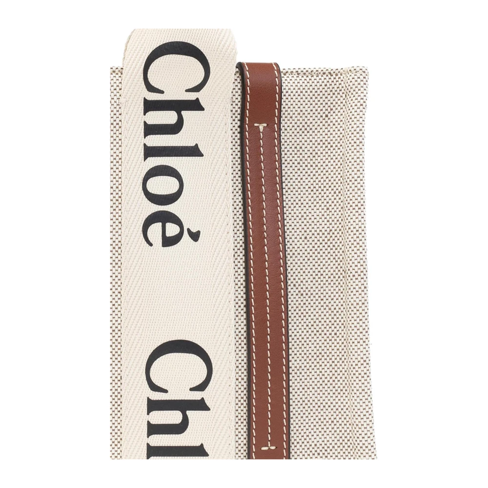 Chloé Woody shopper tas Beige Dames