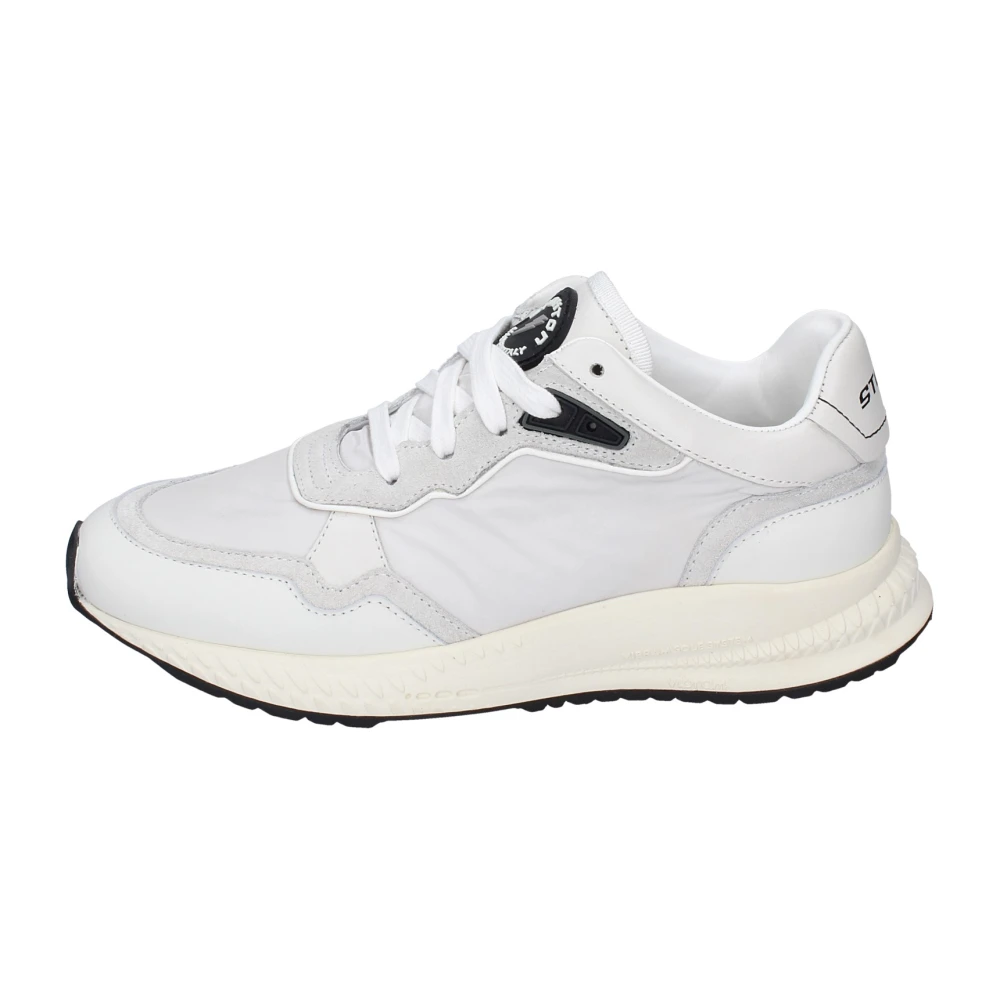 Stokton White Sneakers, Female, 4 Uk, Women's Textile Trainers