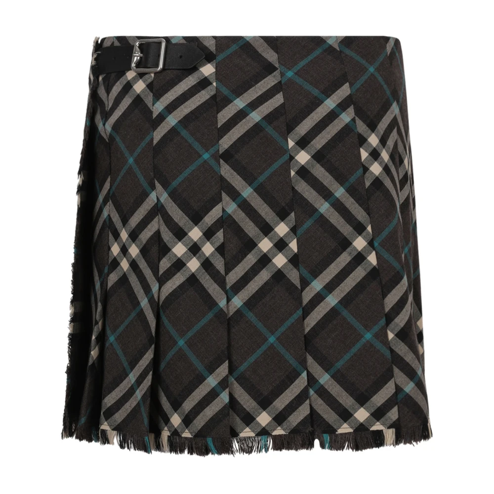 Burberry Geruite Patroon Mini Rok Multicolor Dames
