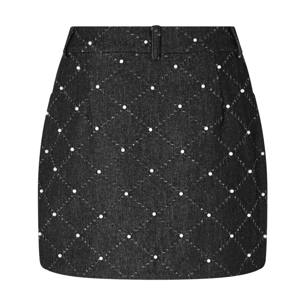 Cras Korte Rok met Parels Black Dames