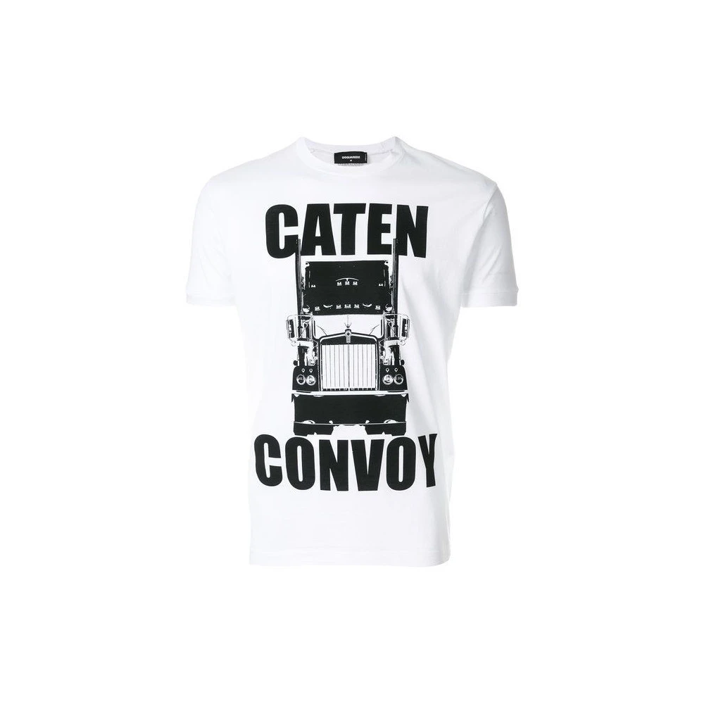 Dsquared2 White T-Shirts, Male, 2XL, T-Shirt With Print