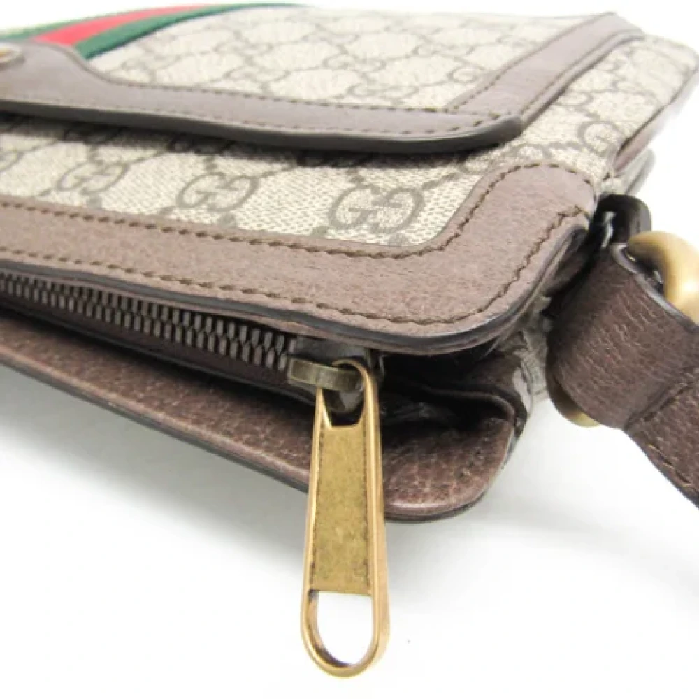 Gucci Vintage Pre-owned Plastic shoulder-bags Beige Dames