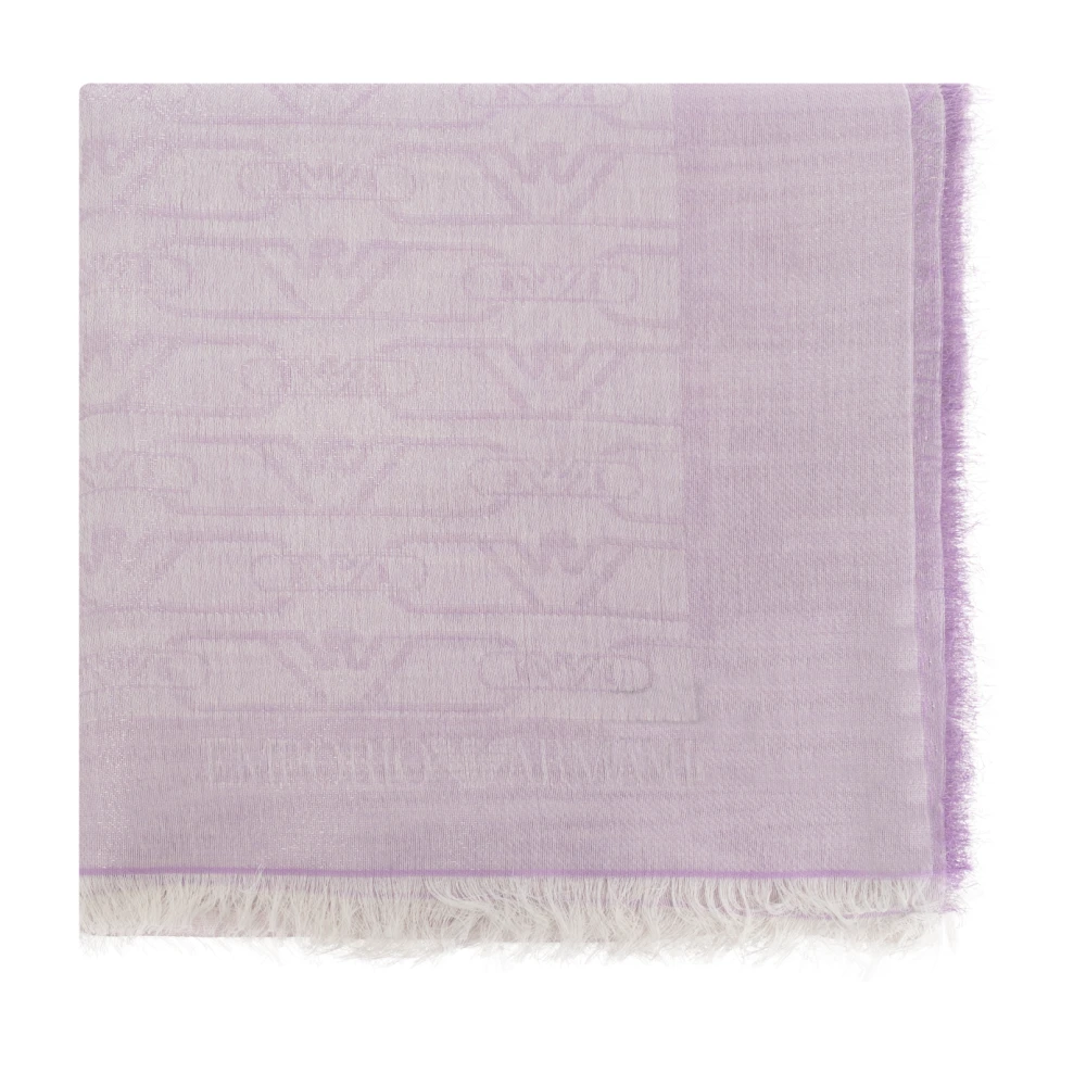Emporio Armani Sjaal met lurexdraad Purple Dames