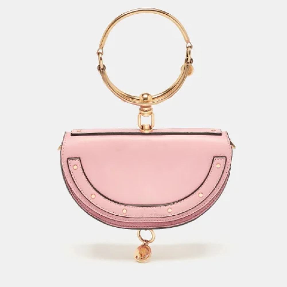 Chloé Pre-owned Leather crossbody-bags Pink Dames