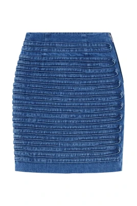 Denimkjol med Hög Midja