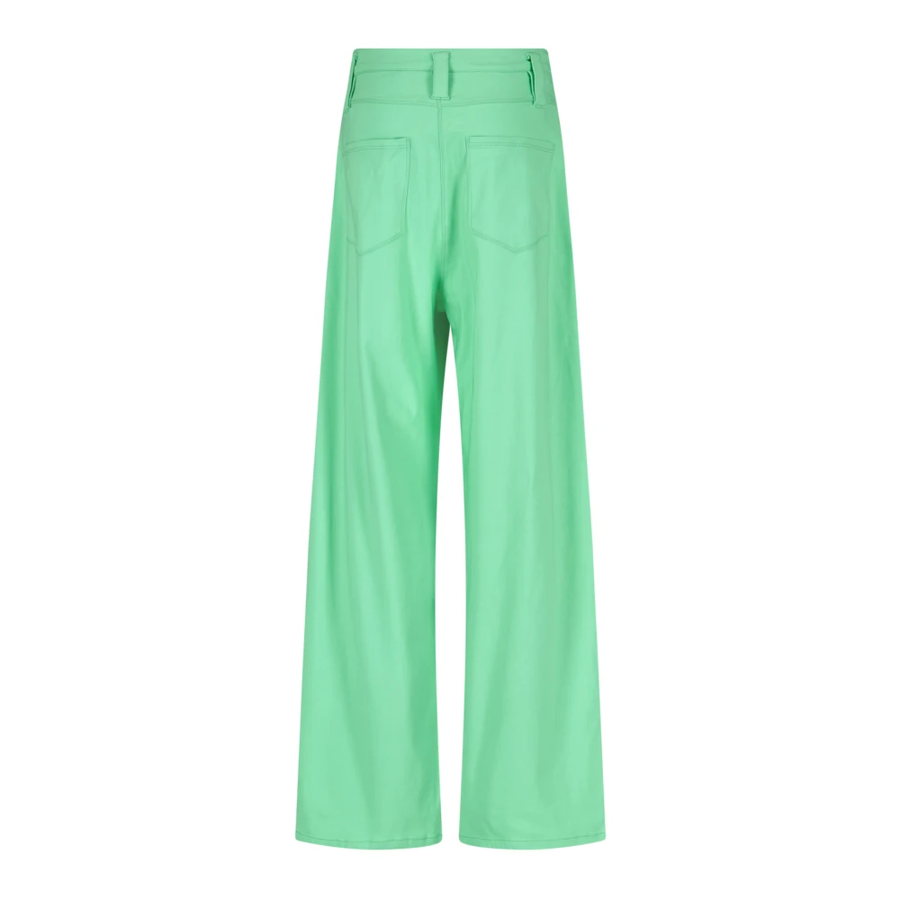 Rotate Birger Christensen Fluo Groene Stretch Viscosemix Broek Green Dames