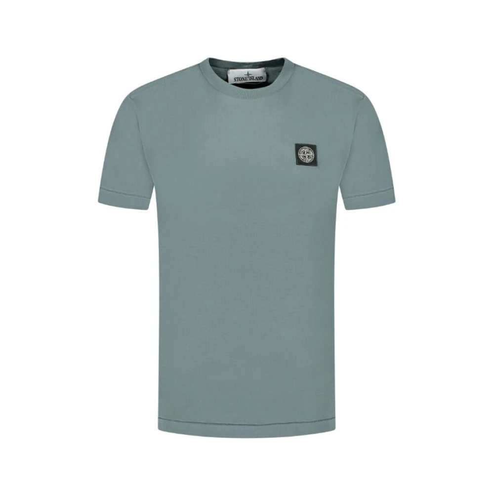 Stone Island Groene Compass Logo T-shirt Green Heren