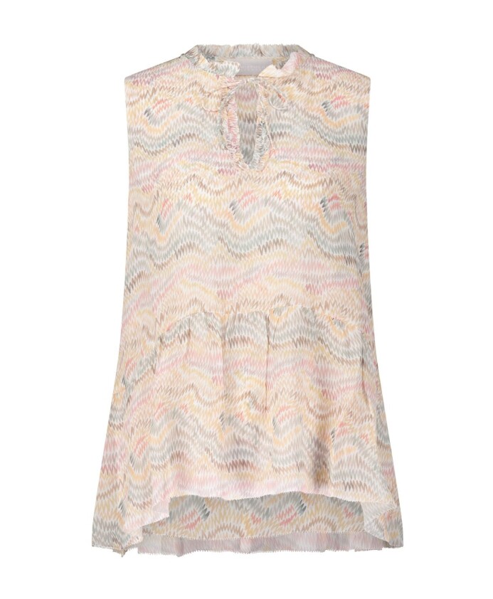 chemisier-a-manches-courtes-aerien-avec-motif-colore