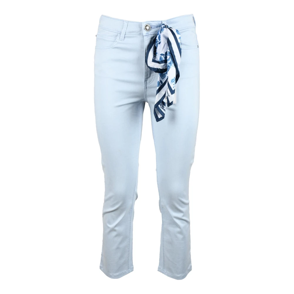 Guess Lyocell Katoen Elastomultiester Spandex Jeans Blue Dames