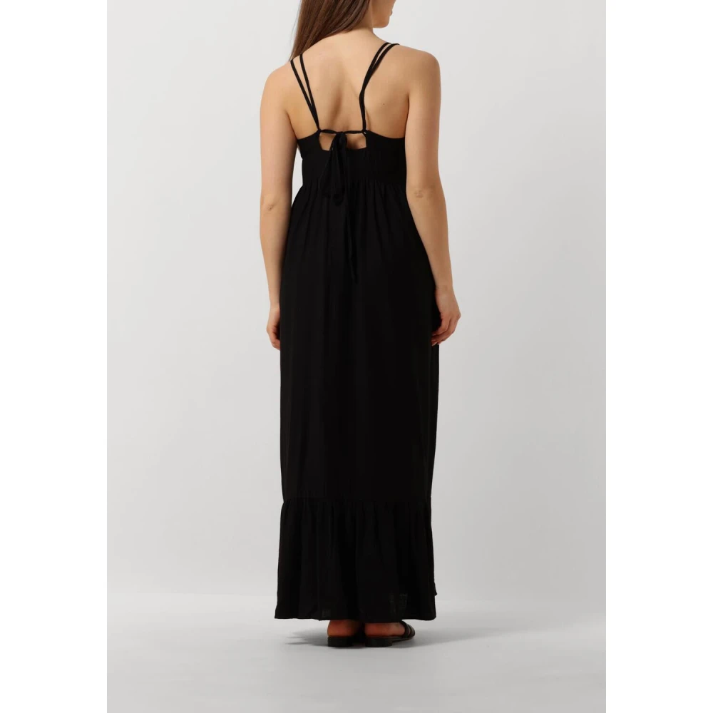 Co'Couture Zwarte Maxi Strap Jurk Black Dames