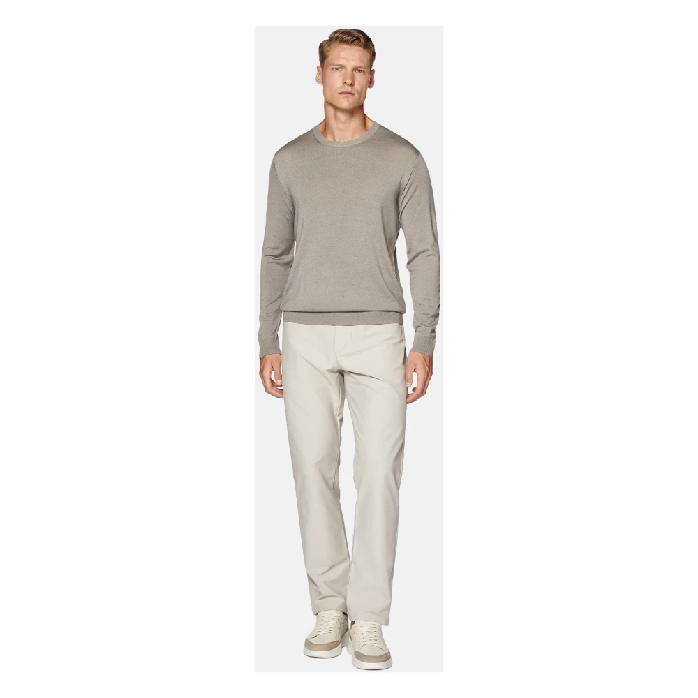 Boggi Milano Crew Neck Jumper Black Heren