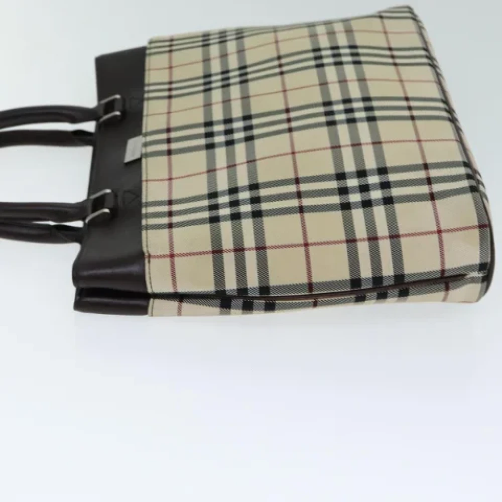 Burberry Vintage Pre-owned Canvas handbags Beige Dames