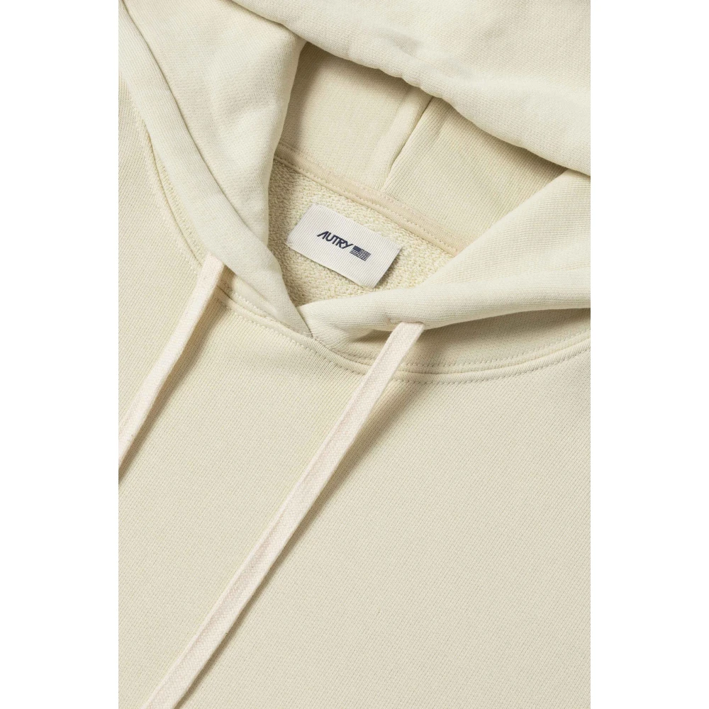 Autry Ivoor Hoodie van katoen Beige Heren