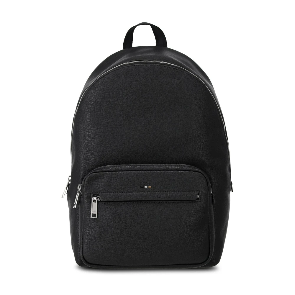 Hugo Boss Veelzijdige Rugzak met Laptopvak Black Heren