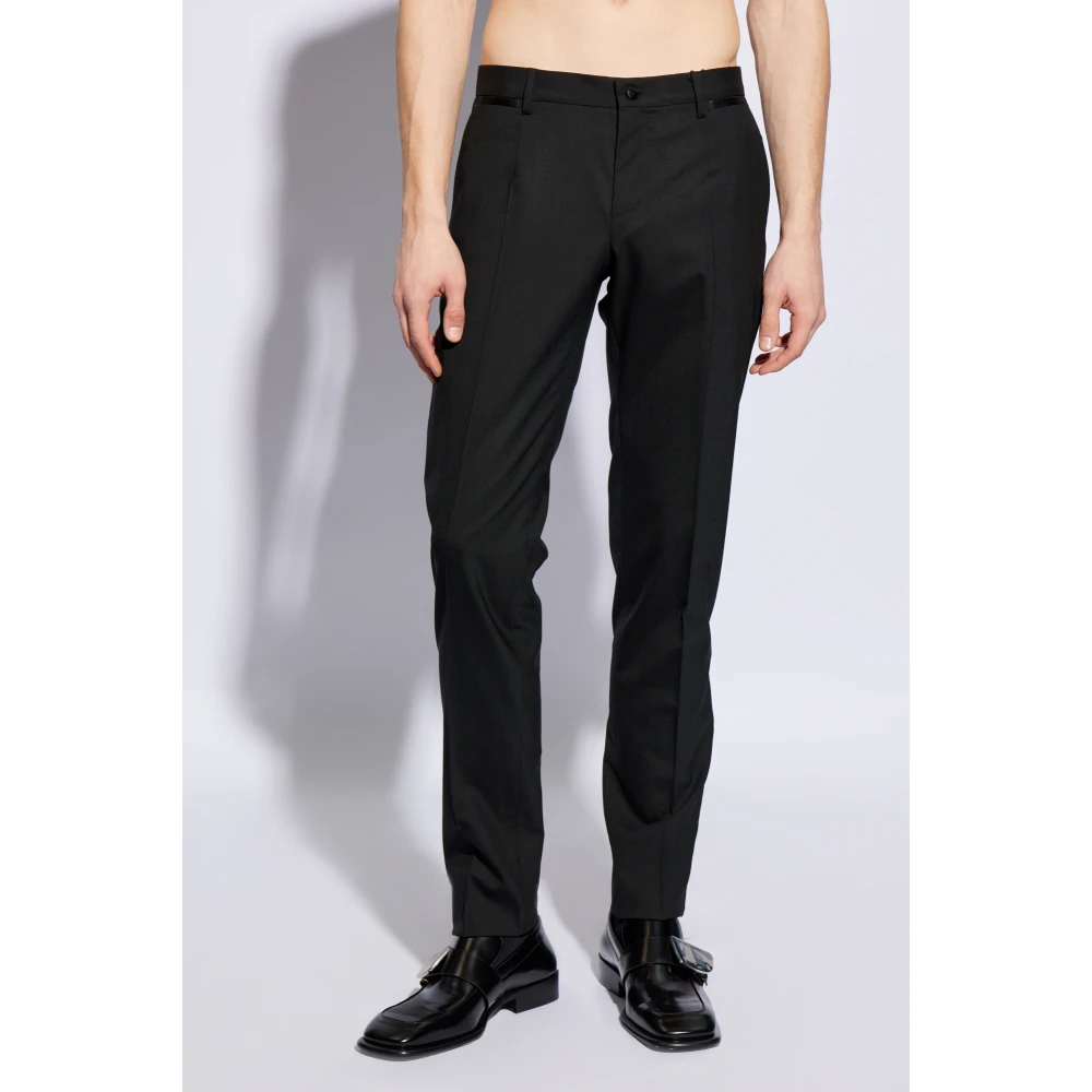 Dolce & Gabbana Zijstreep broek Black Heren