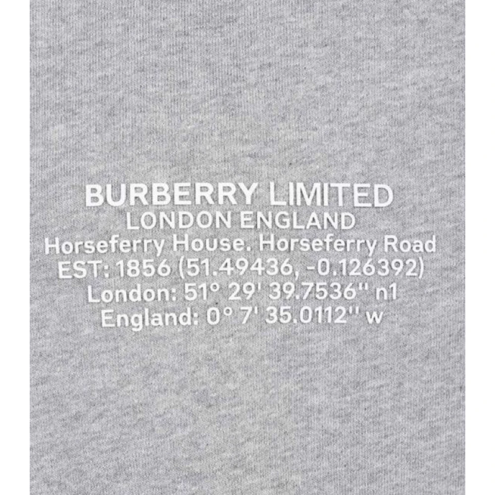 Burberry Gedrukte Logo Sweater in Grijs Gray Heren