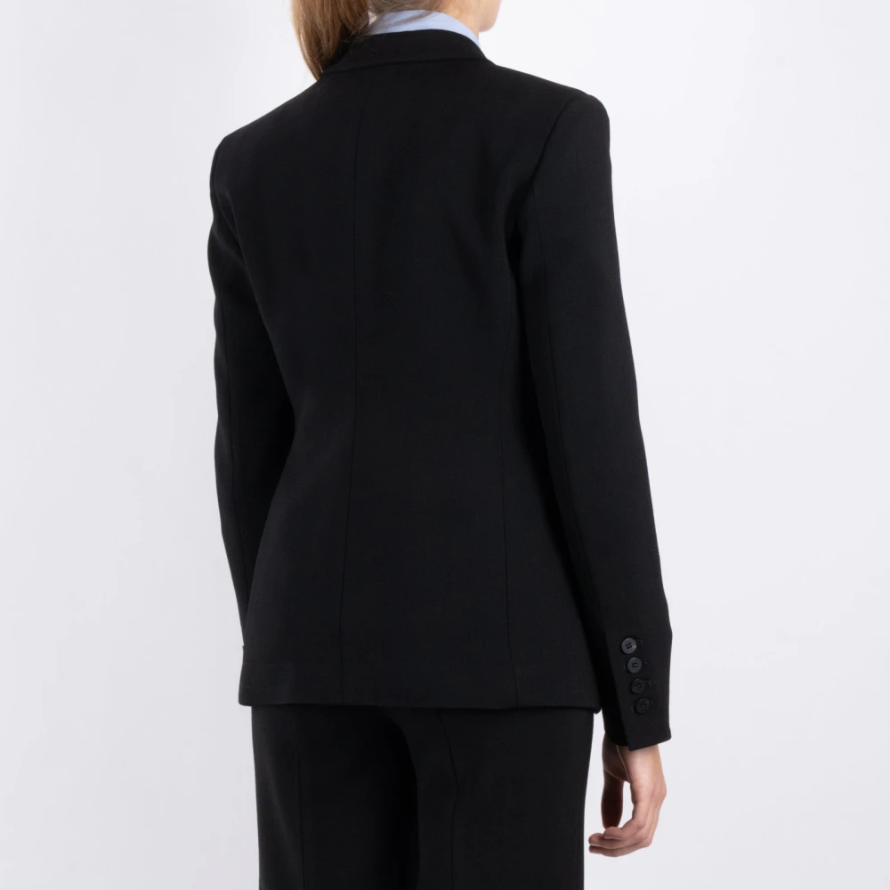 Seafarer Zwarte Wollen Kasjmier Jas Black Dames