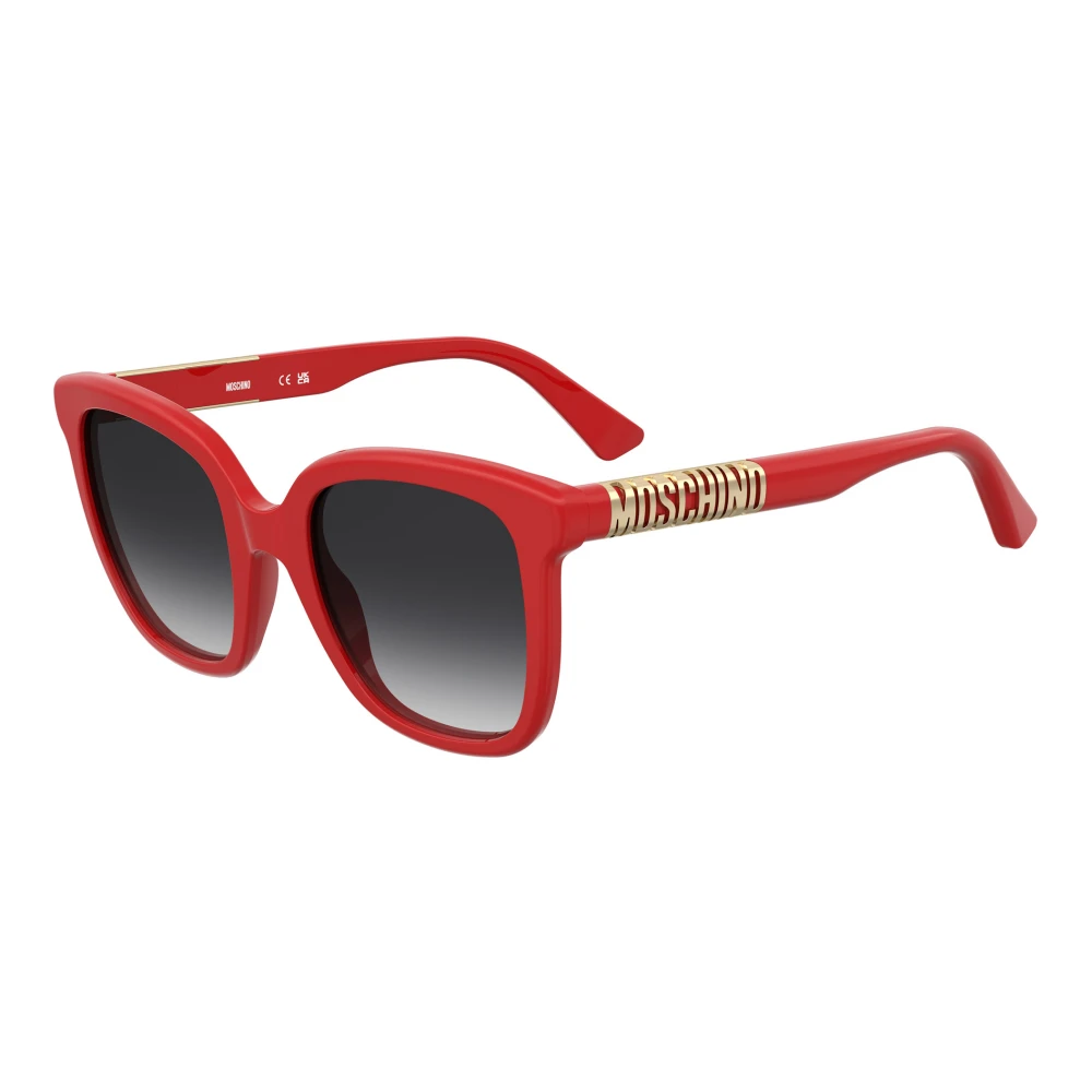 Moschino Women's Red Sunglasses, 52 Mm, /Grey Shaded Sunglasses