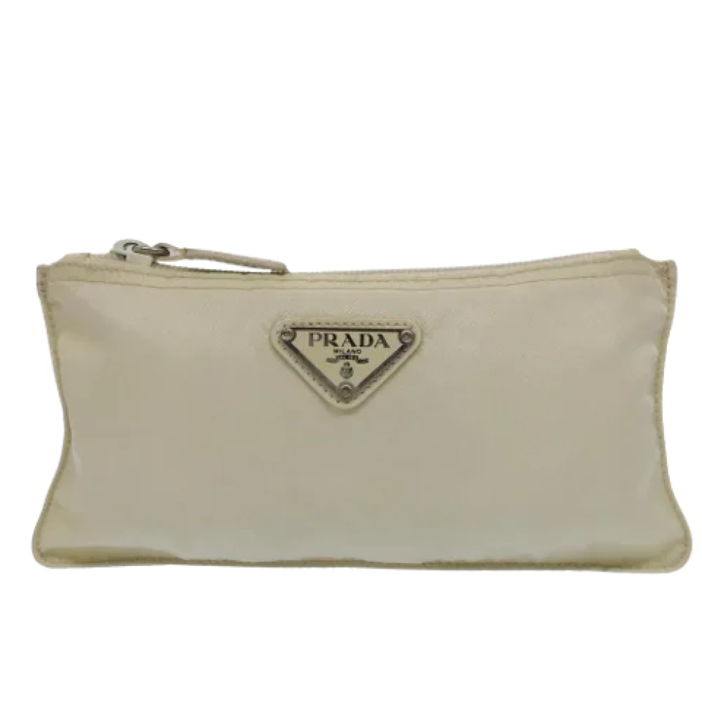 Prada Vintage Pre-owned Nylon prada-bags White Dames