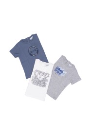 T-shirt set korta ärmar med logotyptryck