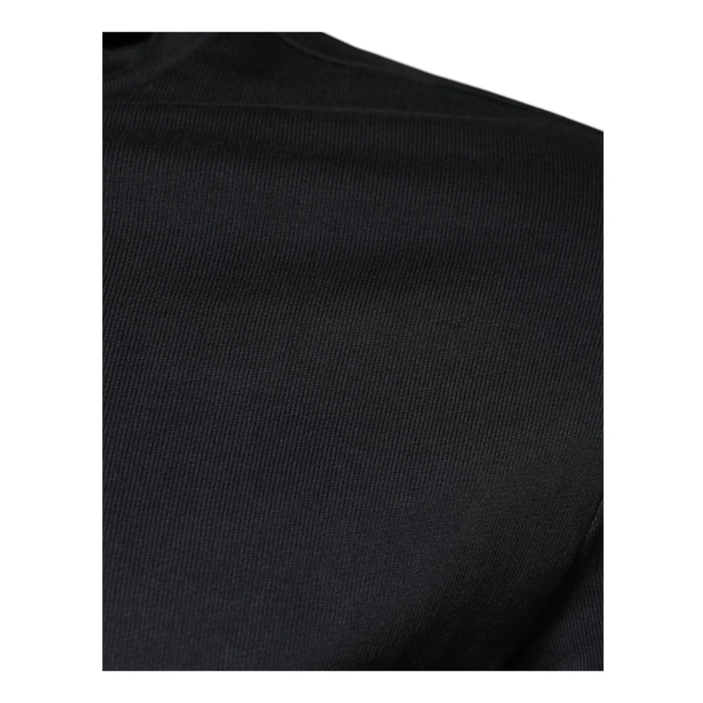 Dolce & Gabbana Zwarte Katoenen Rits Hoodie Black Heren