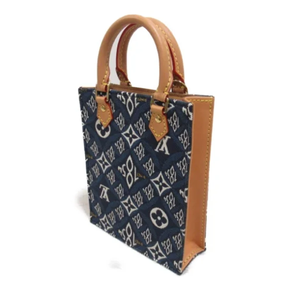 Louis Vuitton Vintage Pre-owned Leather shoulder-bags Blue Dames