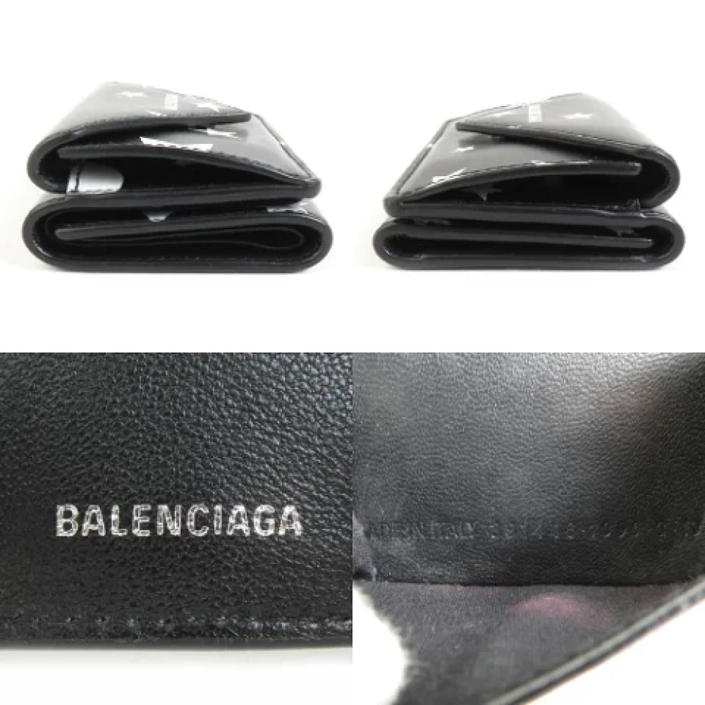 Balenciaga Vintage Pre-owned Leather wallets Black Dames
