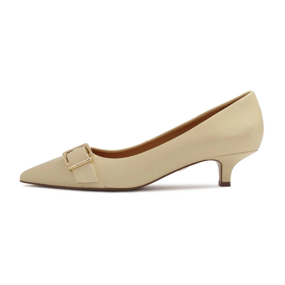 Kazar Lage leren pumps met gesp