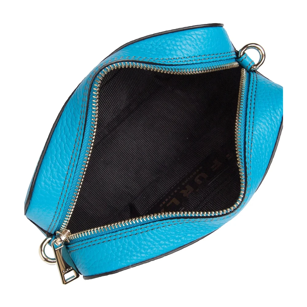 Furla Primula Logo Crossbody Tas Blue Dames