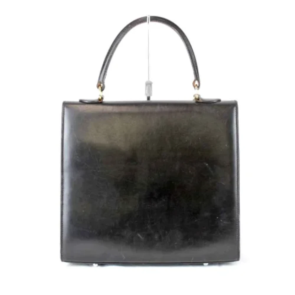 Celine Vintage Pre-owned Leather handbags Black Dames