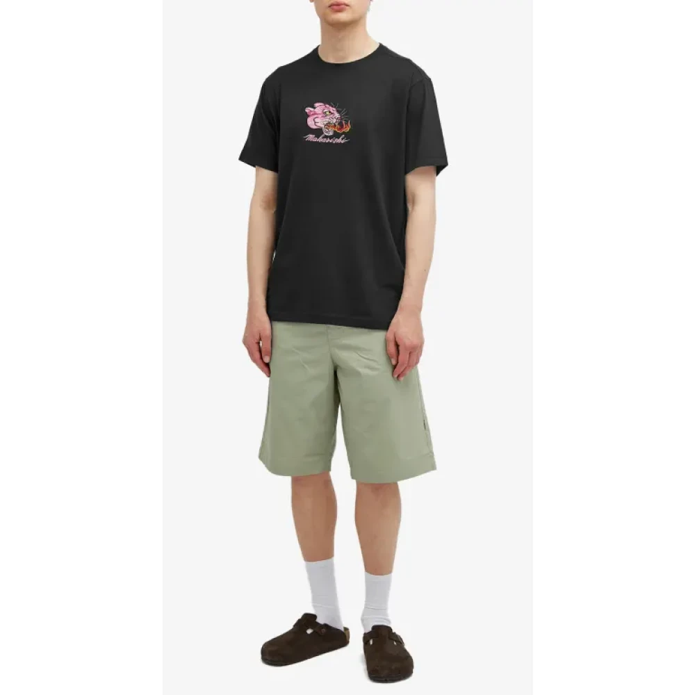 Maharishi Zwarte Panther Chimera Geborduurde Tee Black Heren
