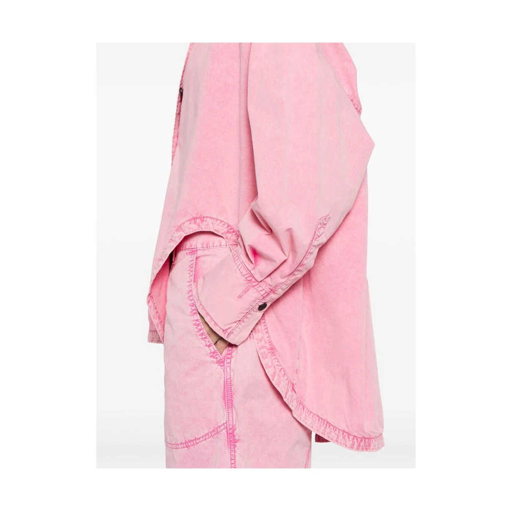 The Attico Roze Bubblegum Geborduurde Buitenkleding Pink Dames