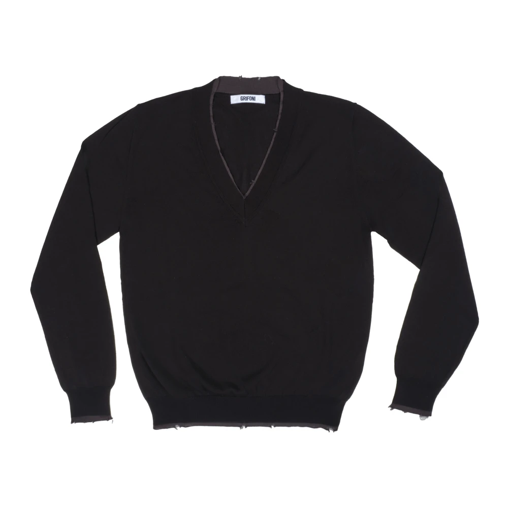 Knitwear > V-neck Knitwear - - Mauro Grifoni - Modalova