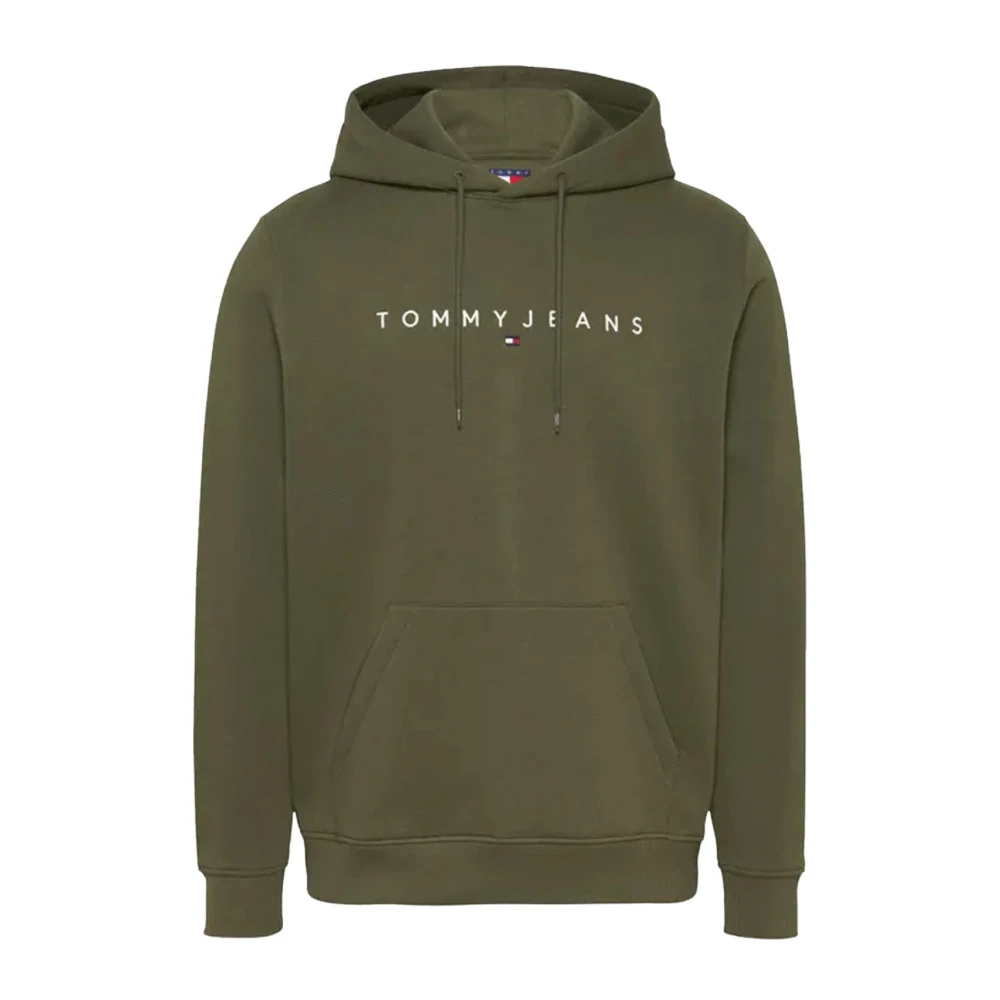 Tommy Jeans Groene Hoodie met Logo Green Heren