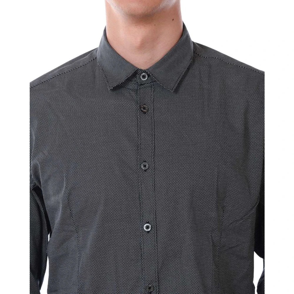 Daniele Alessandrini Basis Polo Kraag Shirt Black Heren