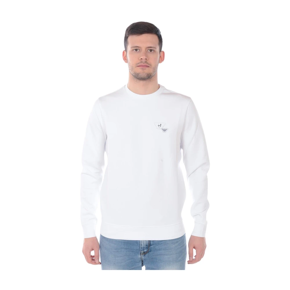 Emporio Armani Homme Blanc Sweatshirts Et Sweats À Capuche, Taille: S Sweat-Shirt À Capuche