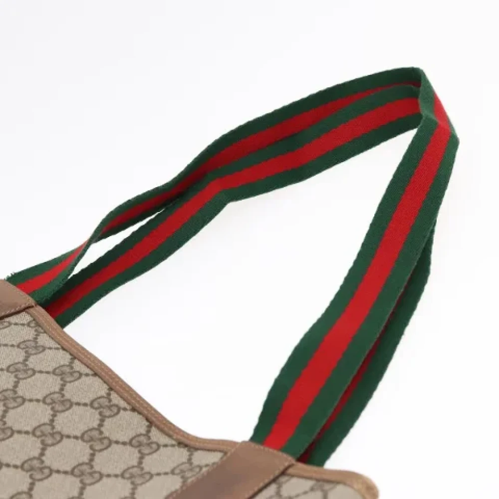 Gucci Vintage Pre-owned Leather totes Beige Dames