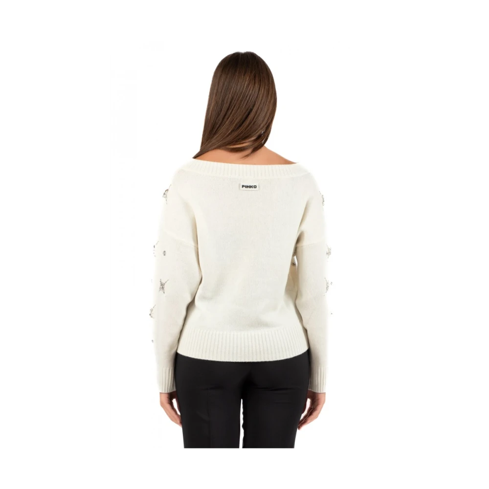 pinko Stijlvolle top voor vrouwen in roze White Dames