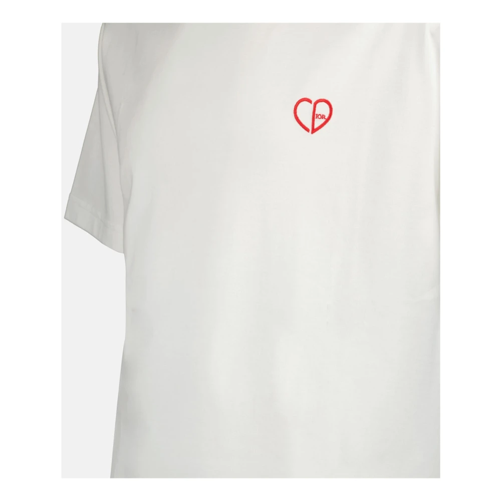 Dior Hart CD T-shirt Herfst-Winter Collectie White Heren