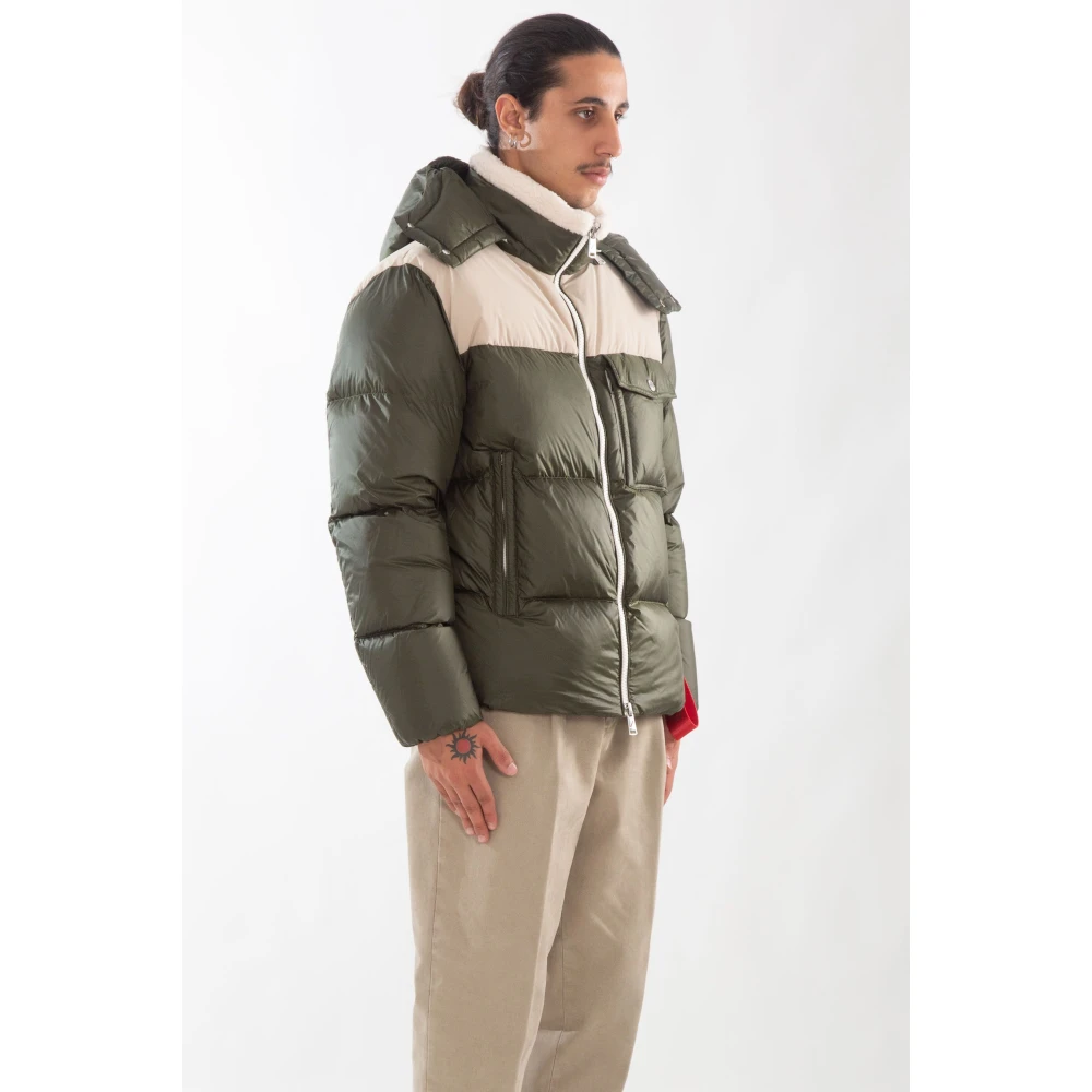 Afterlabel Bontkraag Donsjas Green Heren