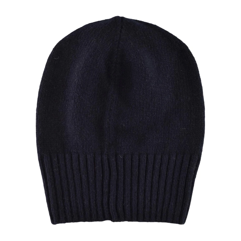 Roberto Collina Kasjmier Beanie Hoed Blue Dames