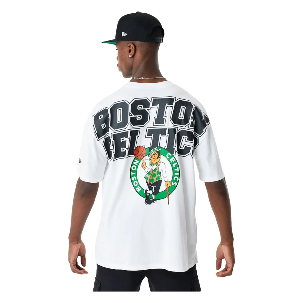 new era Boston Celtics Grafisch T-shirt White Heren