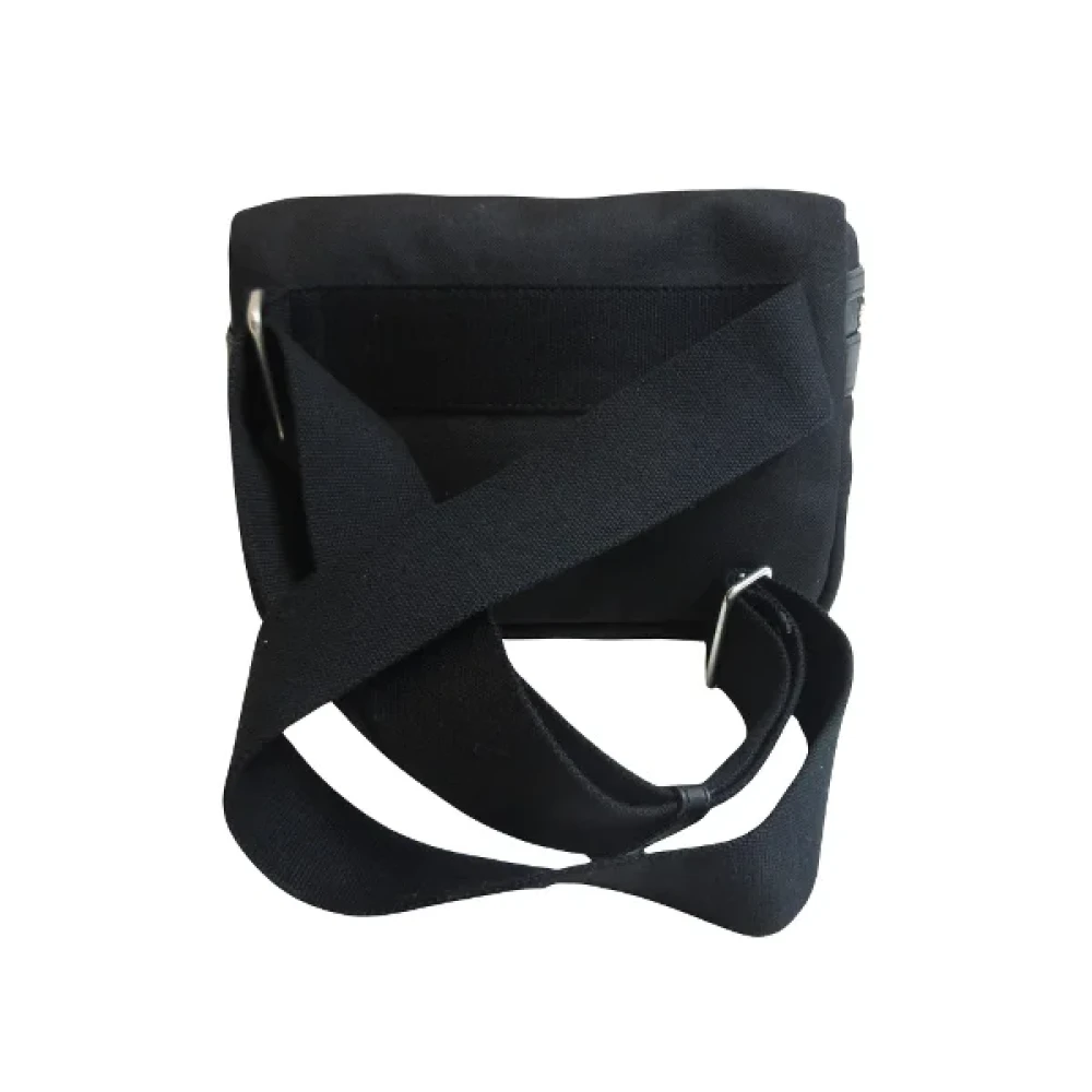 Yves Saint Laurent Vintage Pre-owned Canvas shoulder-bags Black Dames