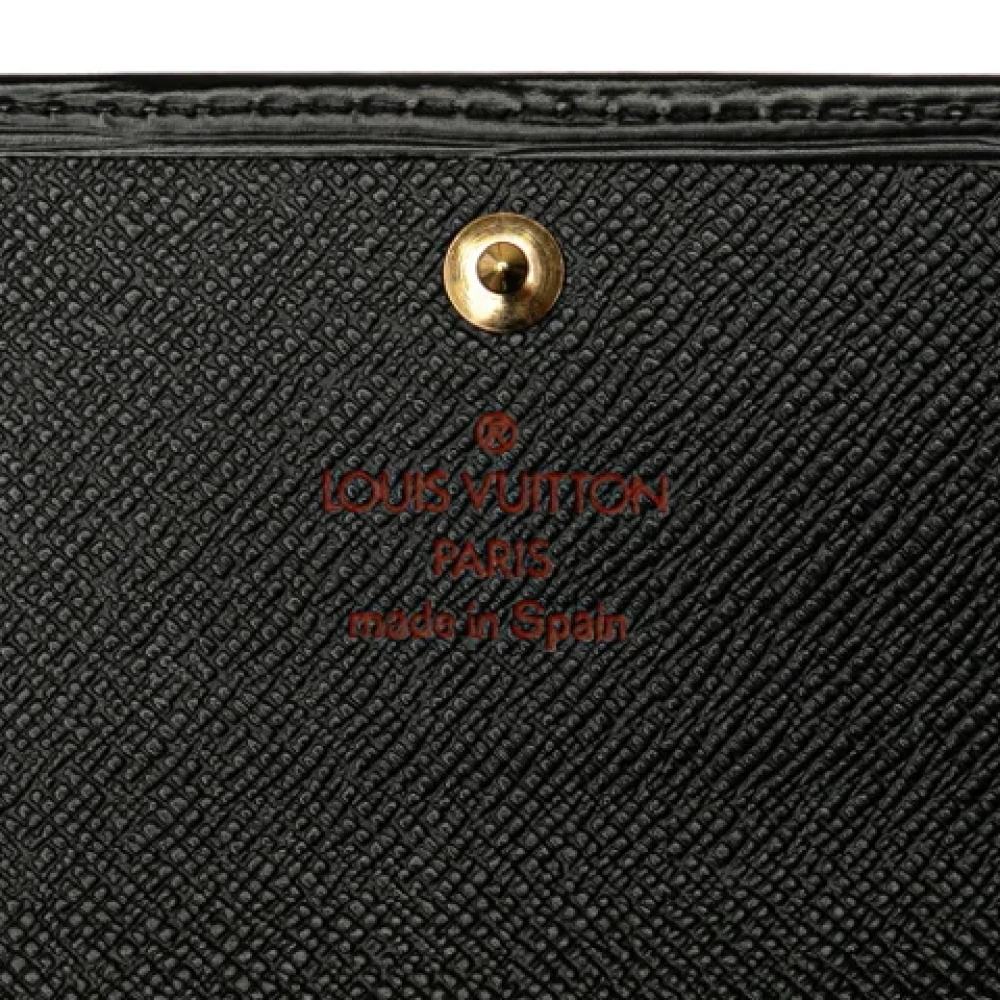 Louis Vuitton Vintage Pre-owned Leather key-holders Black Dames