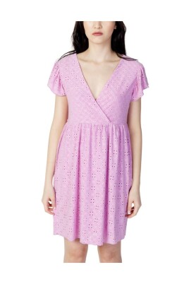 robe-mini-a-oeillets-multicolore