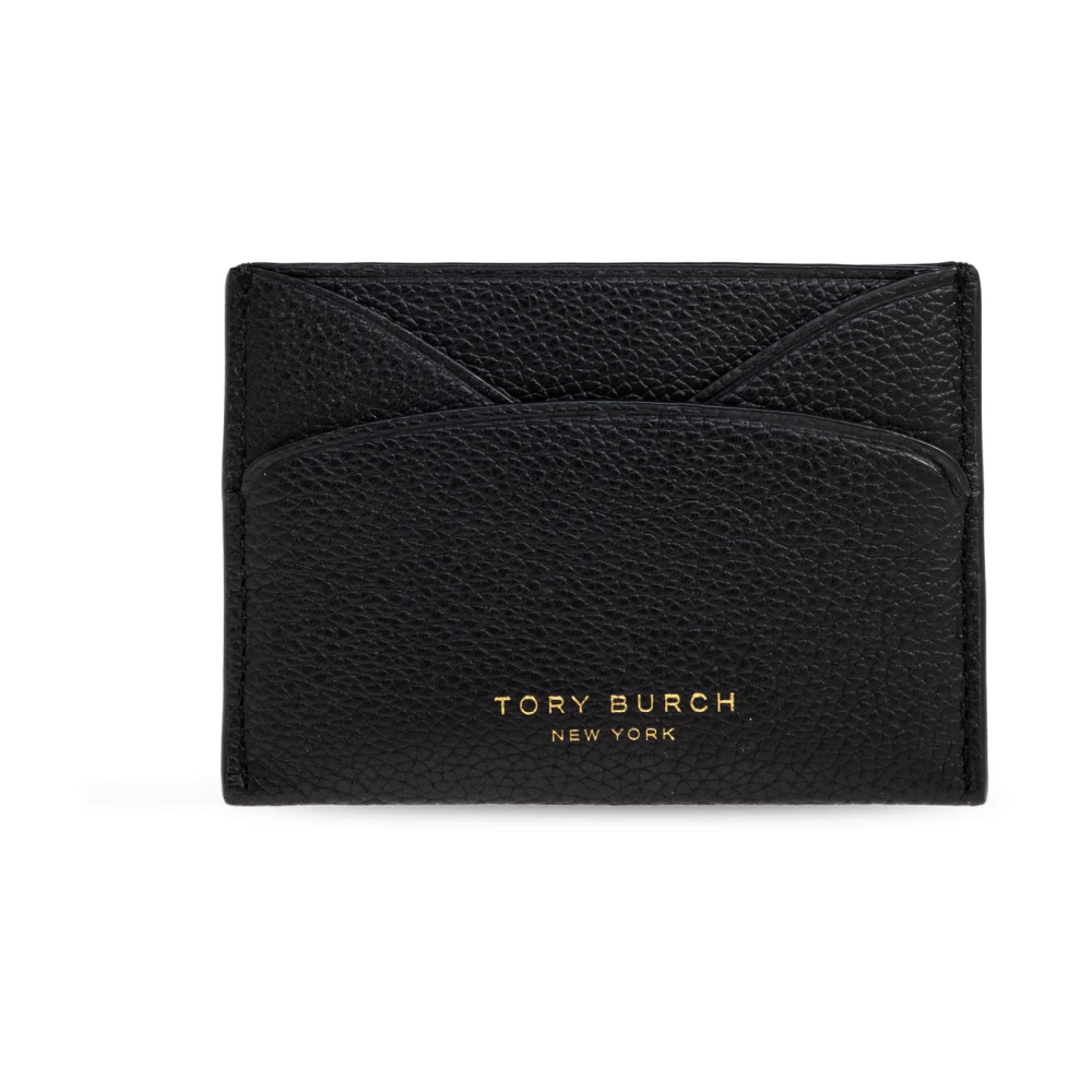 Tory Burch Women's Black Wallets & Cardholders, One Size, Leather Card Holder