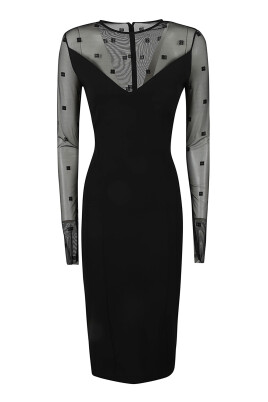 black-tulle-long-sleeve-dress