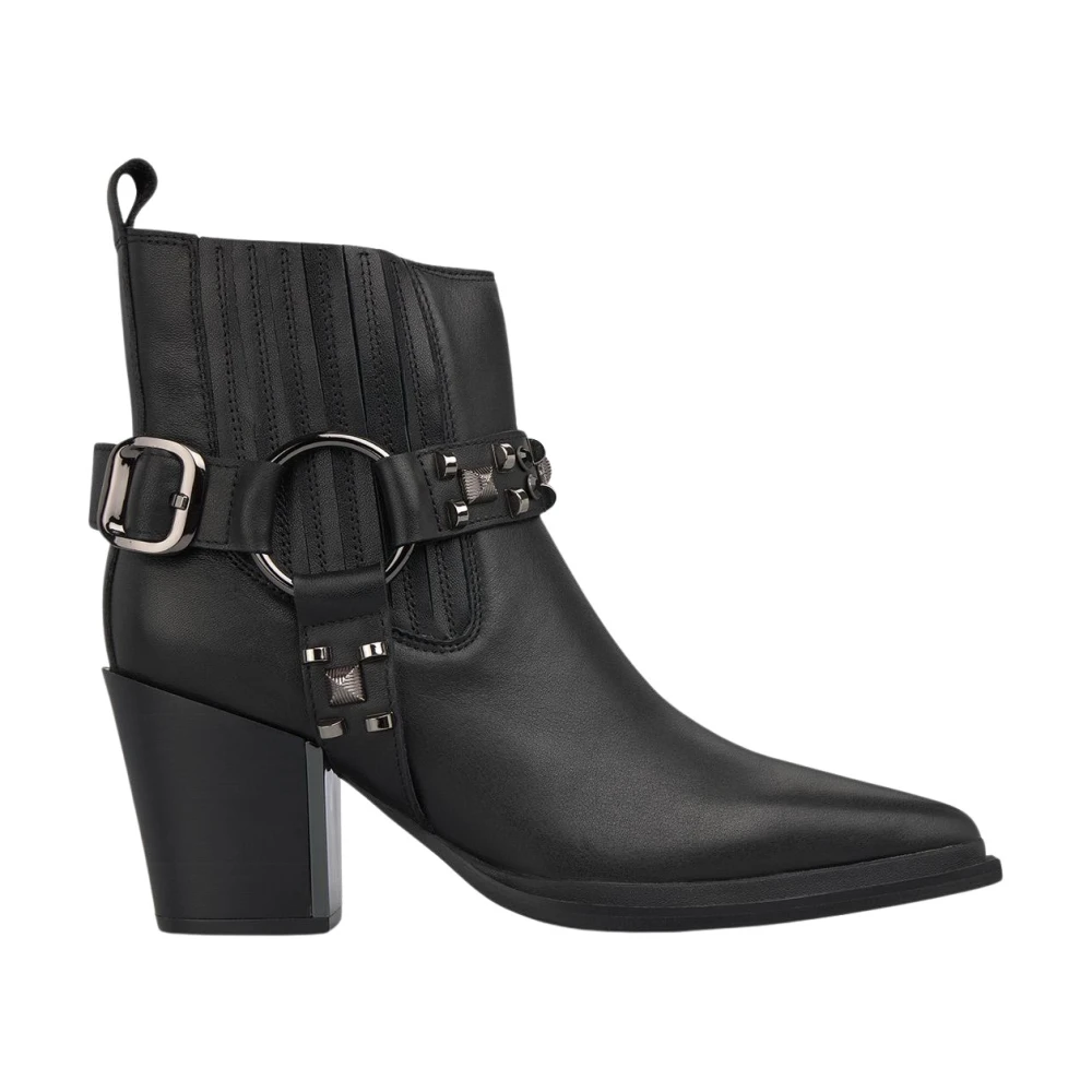 Alma En Pena Women's Black Bootie Studs And Heel