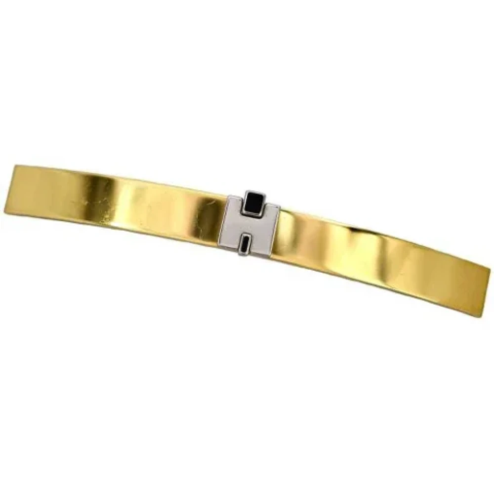 Hermès Vintage Pre-owned Metal hair-accessories Yellow Dames